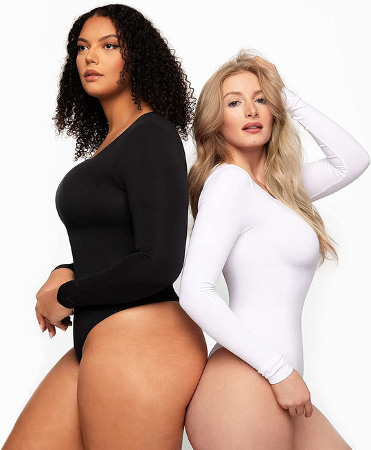 Snatched Long Sleeve Thong Bodysuit (Buy 1 Get 1 FREE)