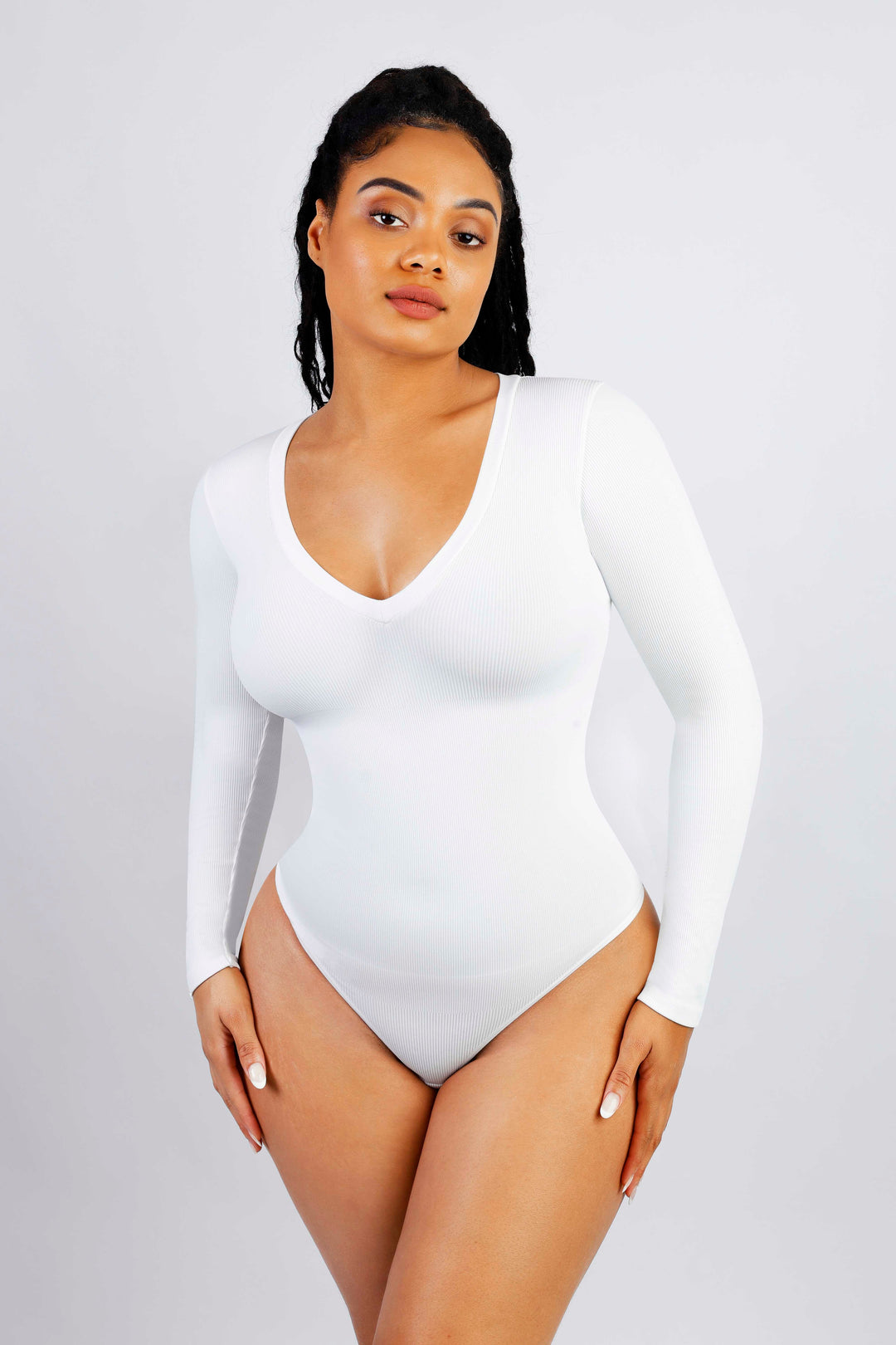 V-Neck Thong Bodysuit (Buy 1 Get 1 Free)